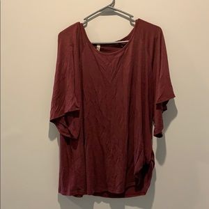 Maroon t-shirt
